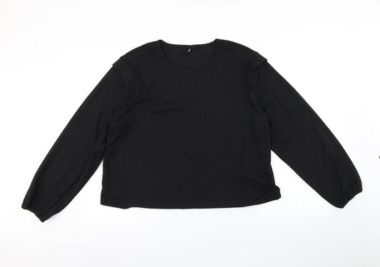 Only Womens Black   Basic Blouse Size XL