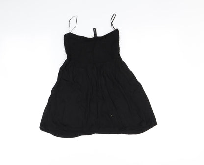 Preloved H&M Womens Black   Basic T-Shirt Size 12 - Back