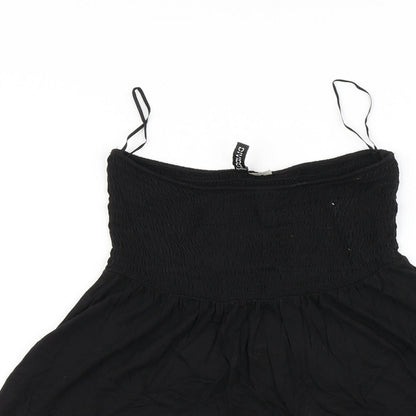 Preloved H&M Womens Black   Basic T-Shirt Size 12 - Detail