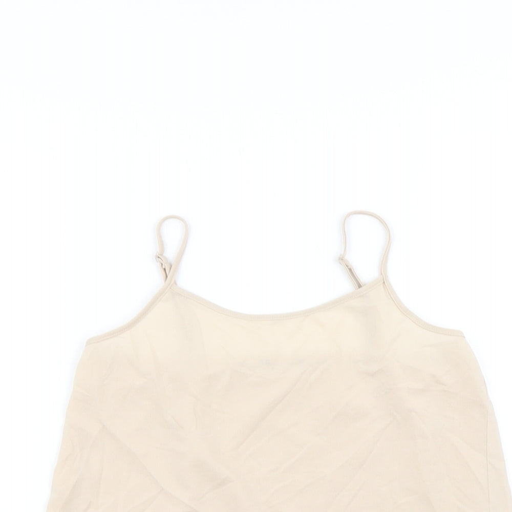 Marks and Spencer Girls Beige   Camisole T-Shirt Size 11-12 Years
