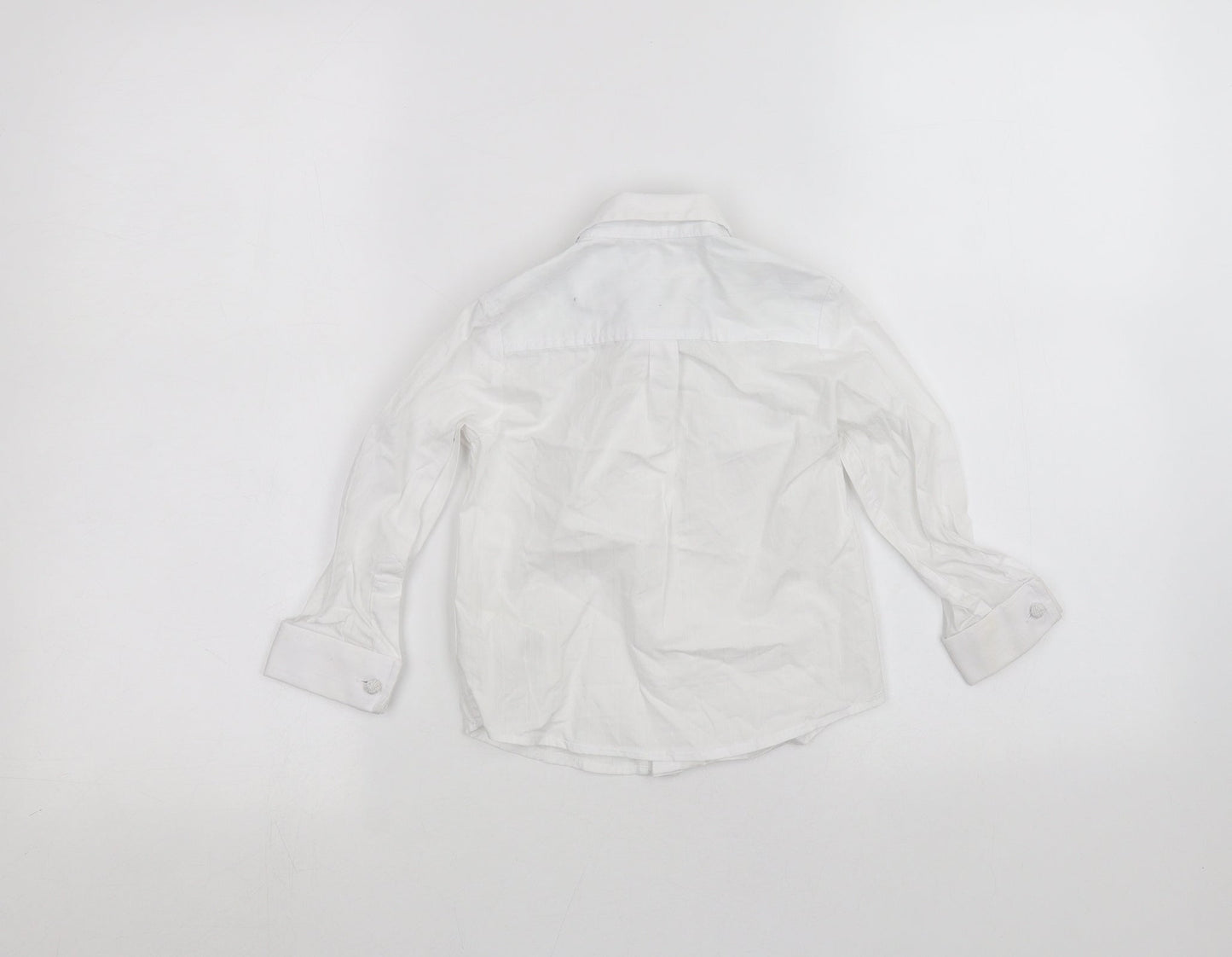 Marks and Spencer Girls White   Basic Button-Up Size 2-3 Years