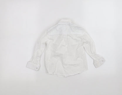Marks & Spencer Girls White   Basic Button-Up Size 2-3 Years