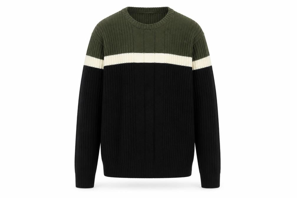 Identic Mens Black   Pullover Jumper Size M