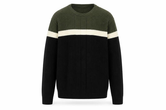 Identic Mens Black   Pullover Jumper Size M