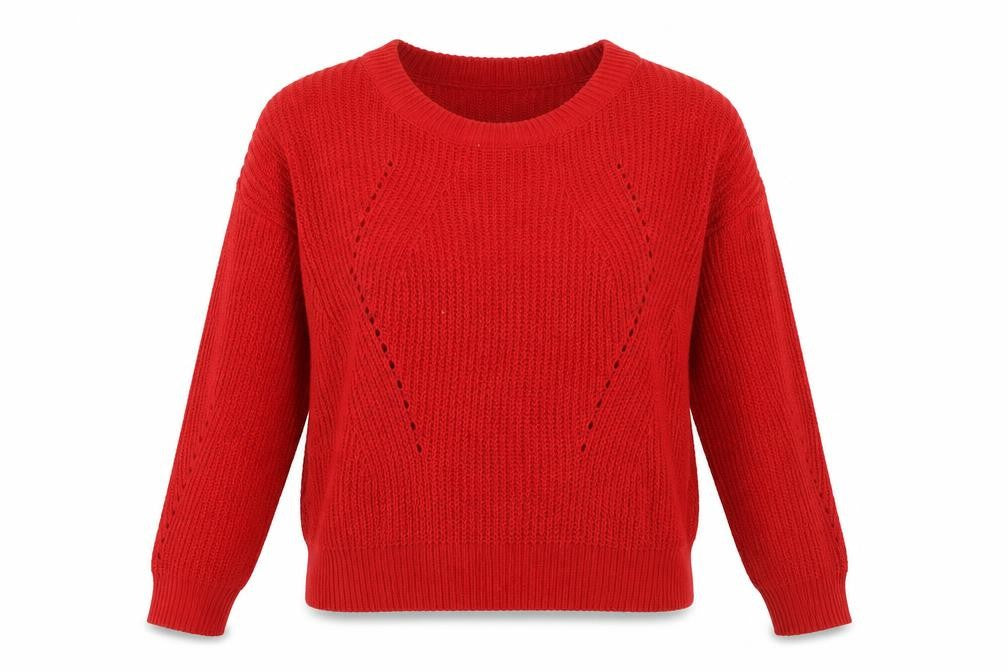yehwang Womens Red   Pullover Jumper Size M