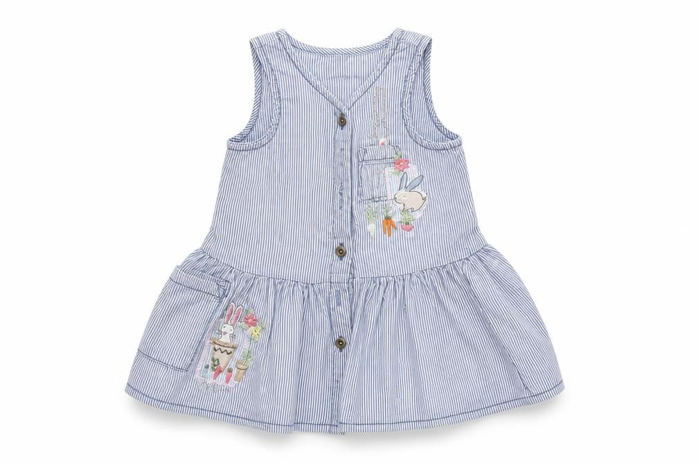 NEXT Baby Blue Striped  A-Line  Size 6-9 Months