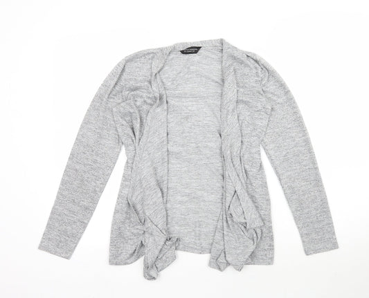 Dorothy Perkins Womens Grey  Knit Cardigan Jumper Size 8