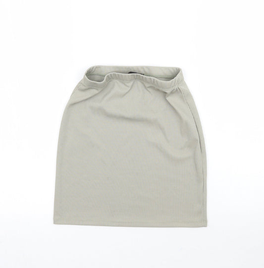 Missguided Womens Grey   Mini Skirt Size 4