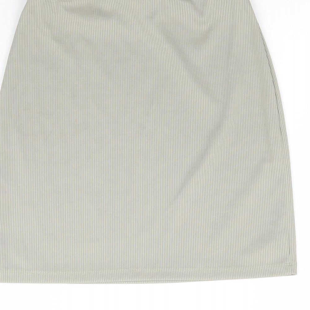 Missguided Womens Grey   Mini Skirt Size 4