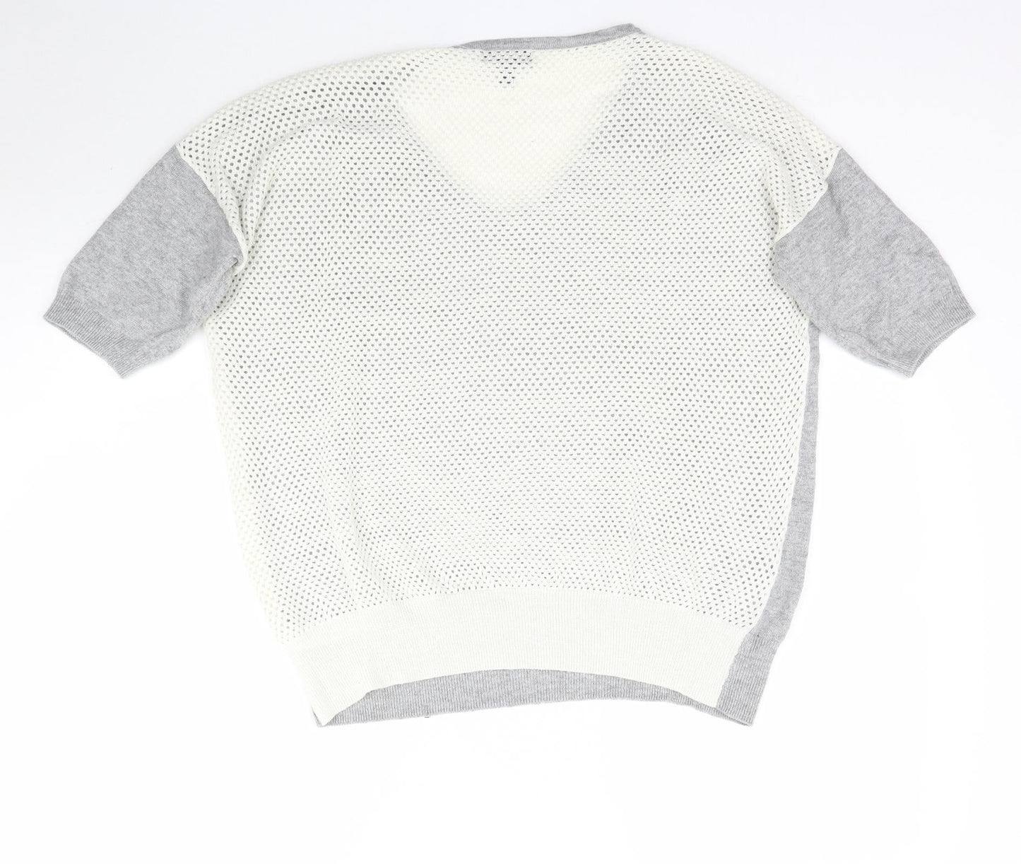 Topshop Womens Grey  Knit Basic Blouse Size 10