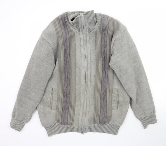 Charles Norton Womens Grey  Knit Cardigan Jumper Size L