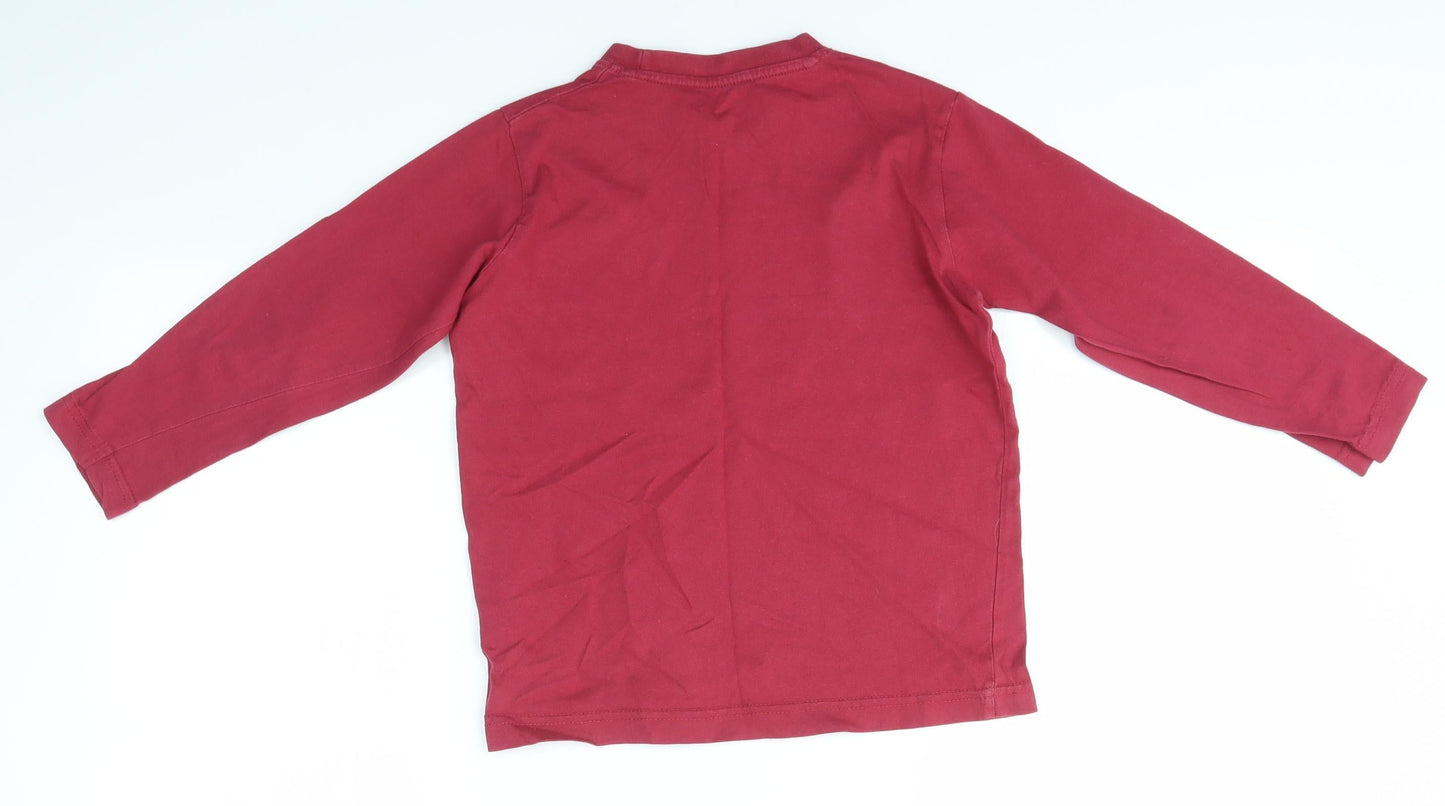 Matalan Boys Red   Basic T-Shirt Size 6-7 Years