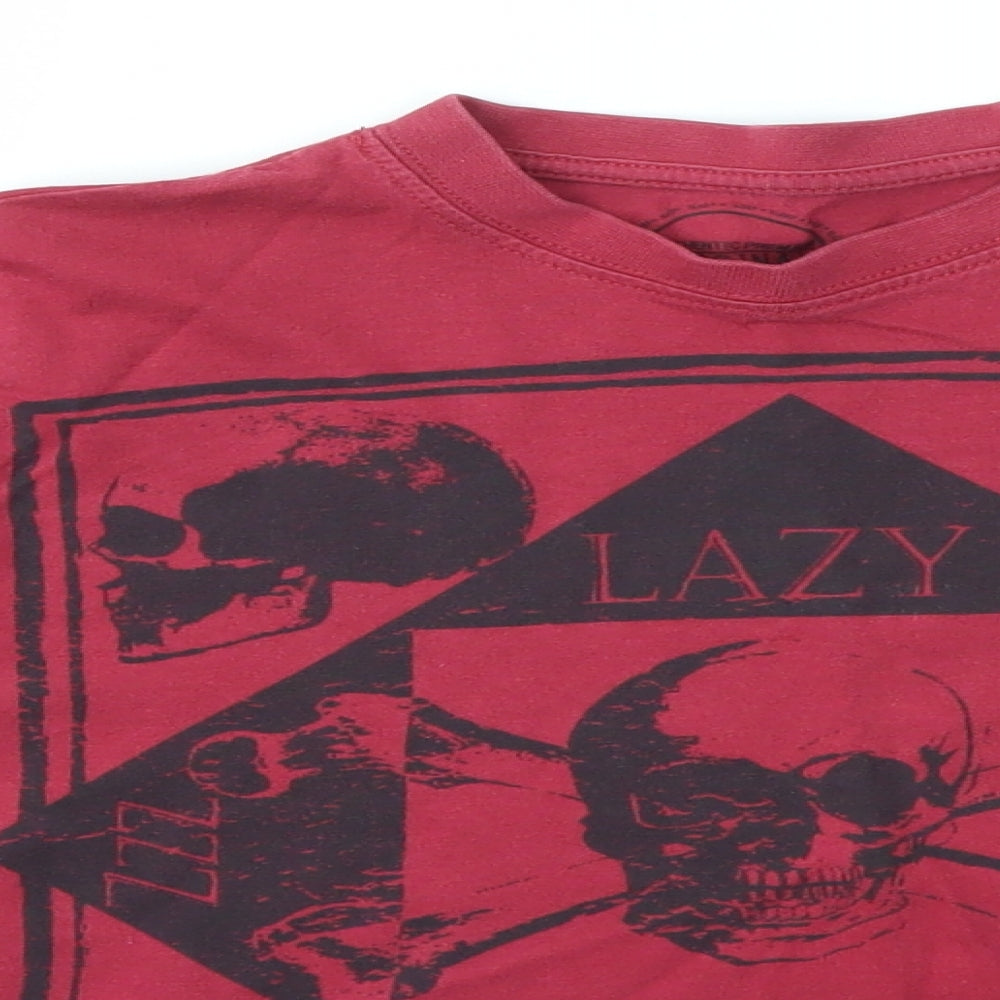 Matalan Boys Red   Basic T-Shirt Size 6-7 Years