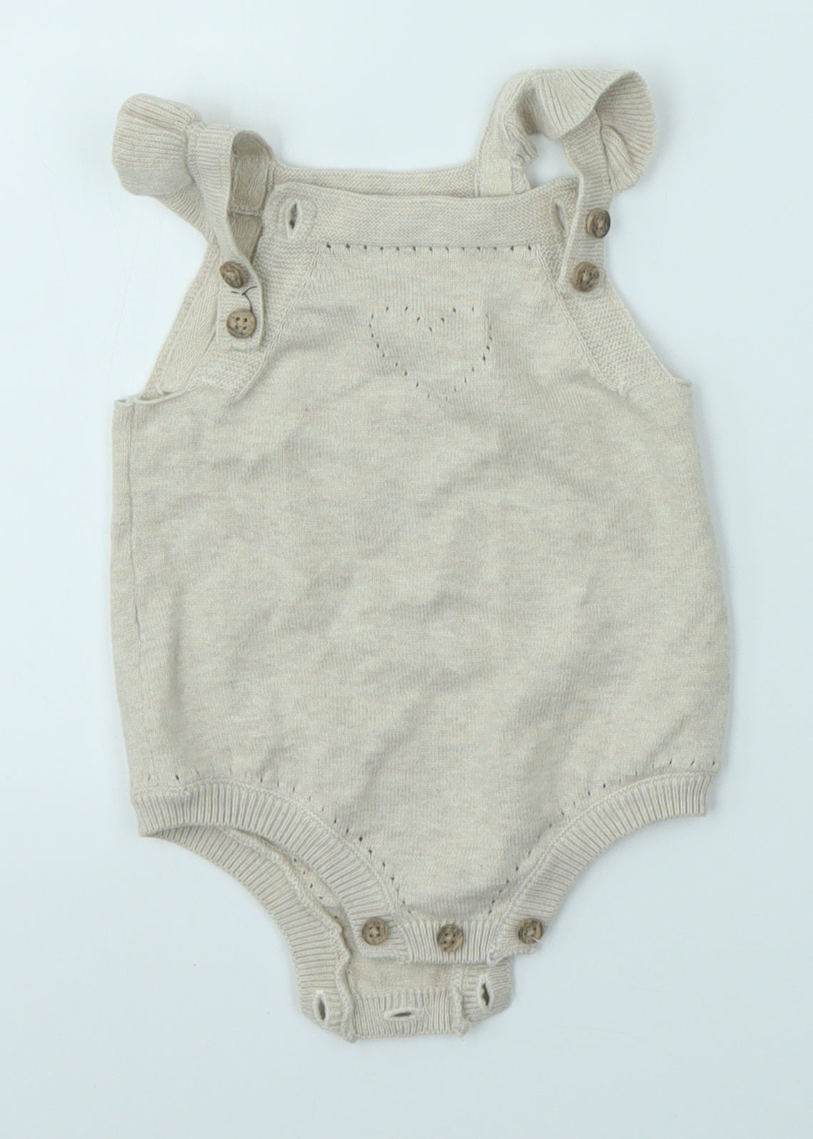 TU Baby Beige   Dungaree One-Piece Size 0-3 Months