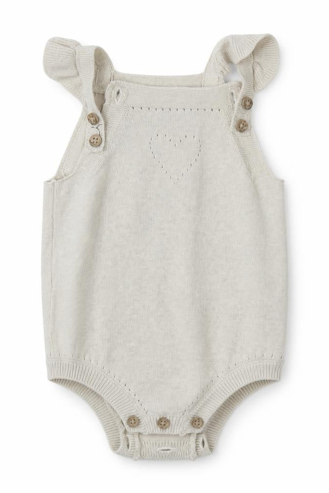 TU Baby Beige   Dungaree One-Piece Size 0-3 Months