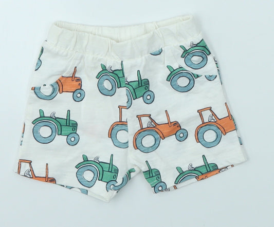 M&S Baby Multicoloured   Cropped Trousers Size 3-6 Months