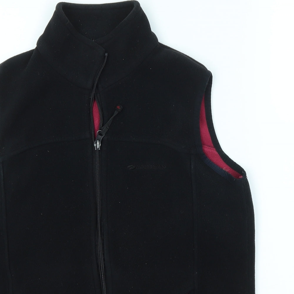 Mountain Life Womens Black   Full Zip Jumper Size 8