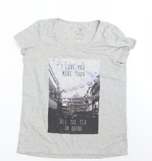 NEXT Womens Grey   Basic T-Shirt Size 12  - Nightwear