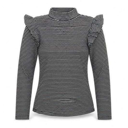 Primark Womens Black Striped  Pullover Sweatshirt Size 8
