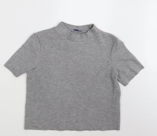 Zara Womens Grey   Pullover Jumper Size M