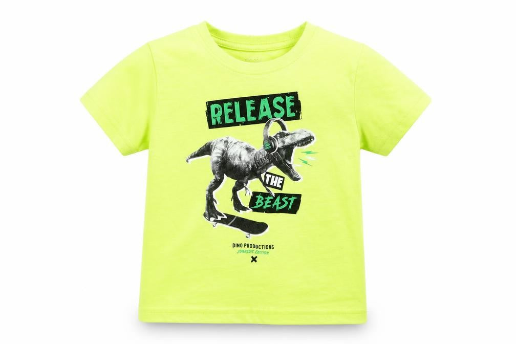Primark Boys Yellow   Basic T-Shirt Size 2-3 Years
