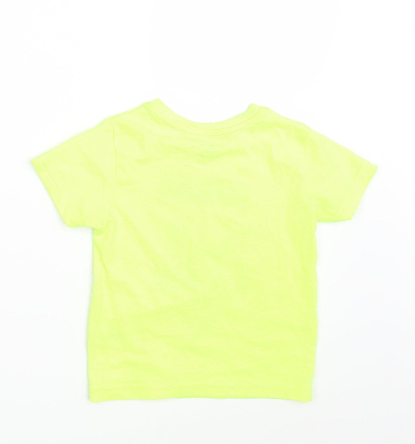 Primark Boys Yellow   Basic T-Shirt Size 2-3 Years