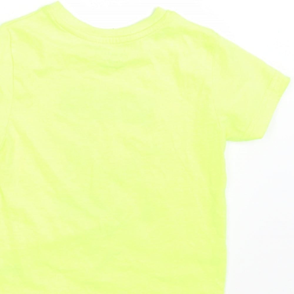 Primark Boys Yellow   Basic T-Shirt Size 2-3 Years