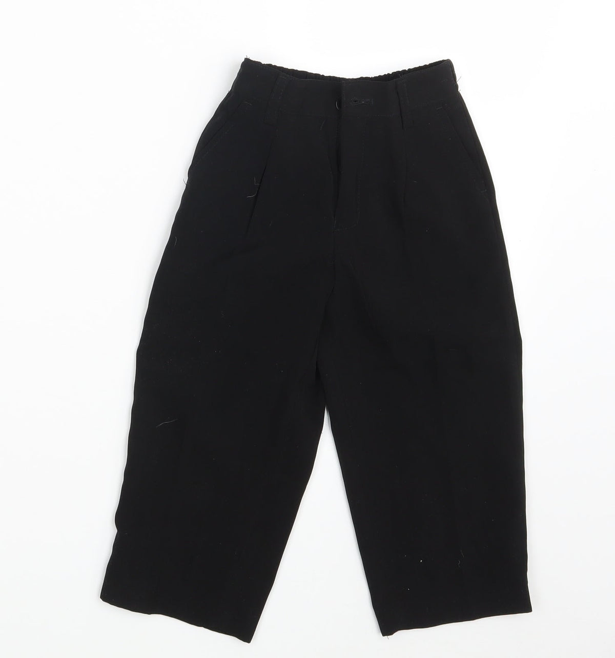 Ricardo Boys Black   Dress Pants Trousers One Size - Waist 16in; Inside  leg 13in