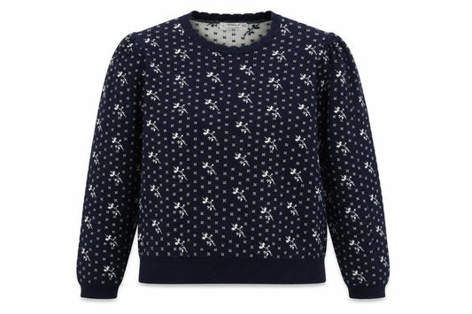 Marks & Spencer Womens Blue Floral  Pullover Jumper Size 18