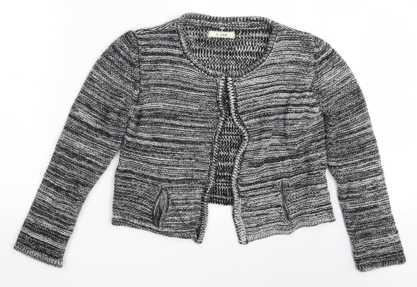 i-ZEN Womens Black   Cardigan Jumper One Size
