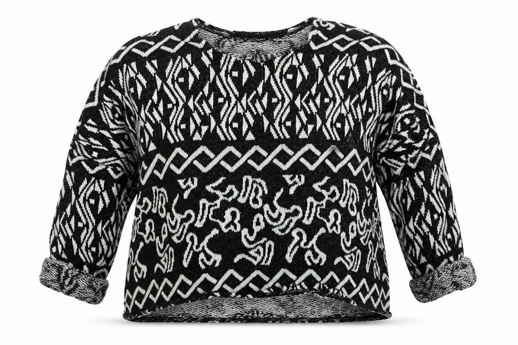 tOPSH Womens Black Argyle/Diamond  Pullover Jumper Size 8