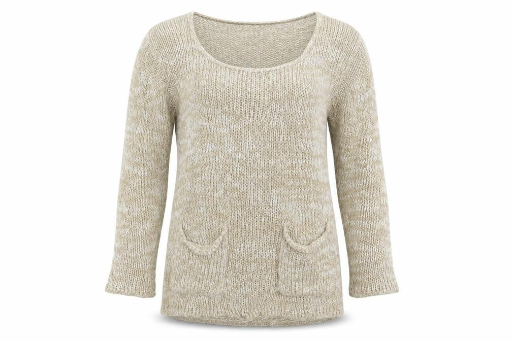 Atmosphere Womens Beige   Pullover Jumper Size 8