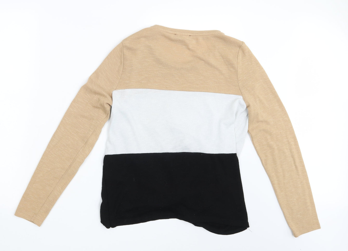 New Look Womens Multicoloured Striped  Pullover Sweatshirt Size M
