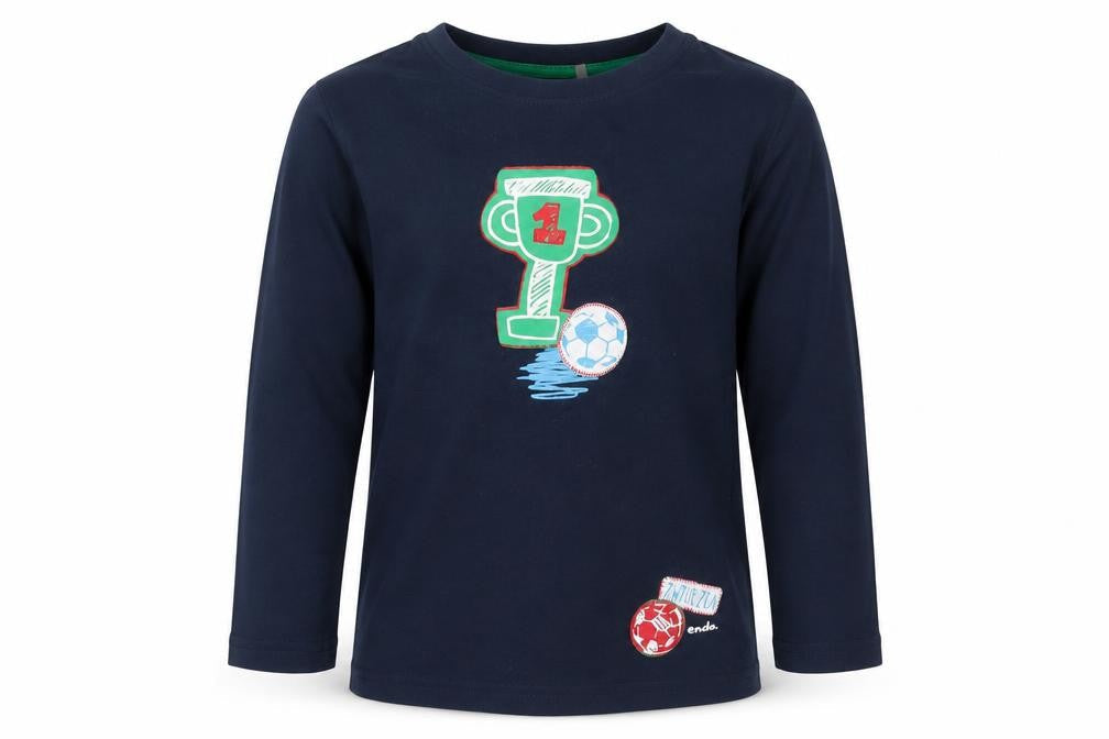 endo Boys Blue   Basic T-Shirt Size 4-5 Years