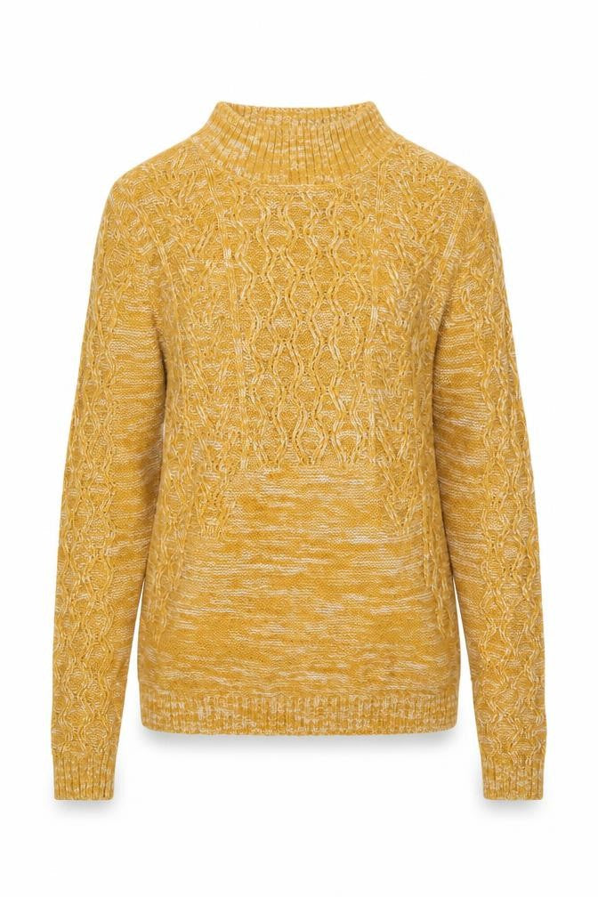 Papaya Womens Yellow  Knit Pullover Jumper Size M