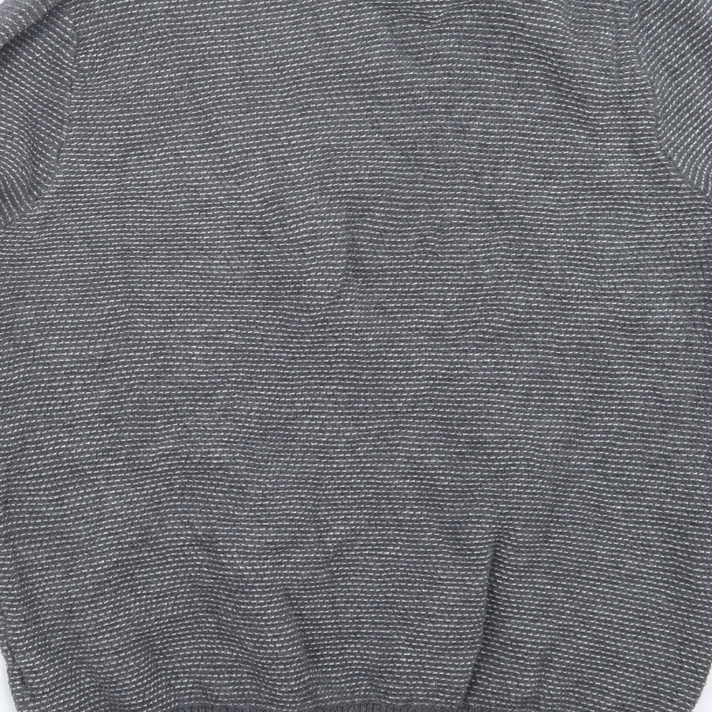 Primark Mens Grey  Knit Pullover Jumper Size M