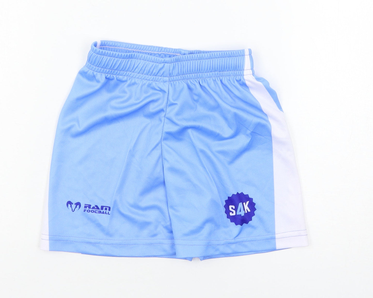Ram Football Boys Blue  Jersey Sweat Shorts Size 3-4 Years