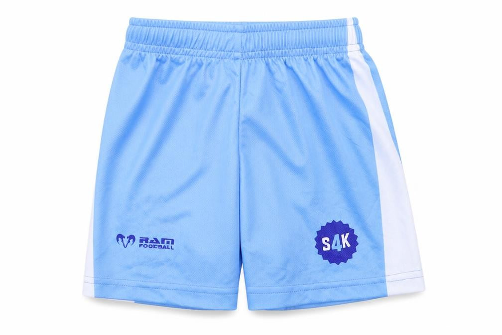 Ram Football Boys Blue  Jersey Sweat Shorts Size 3-4 Years