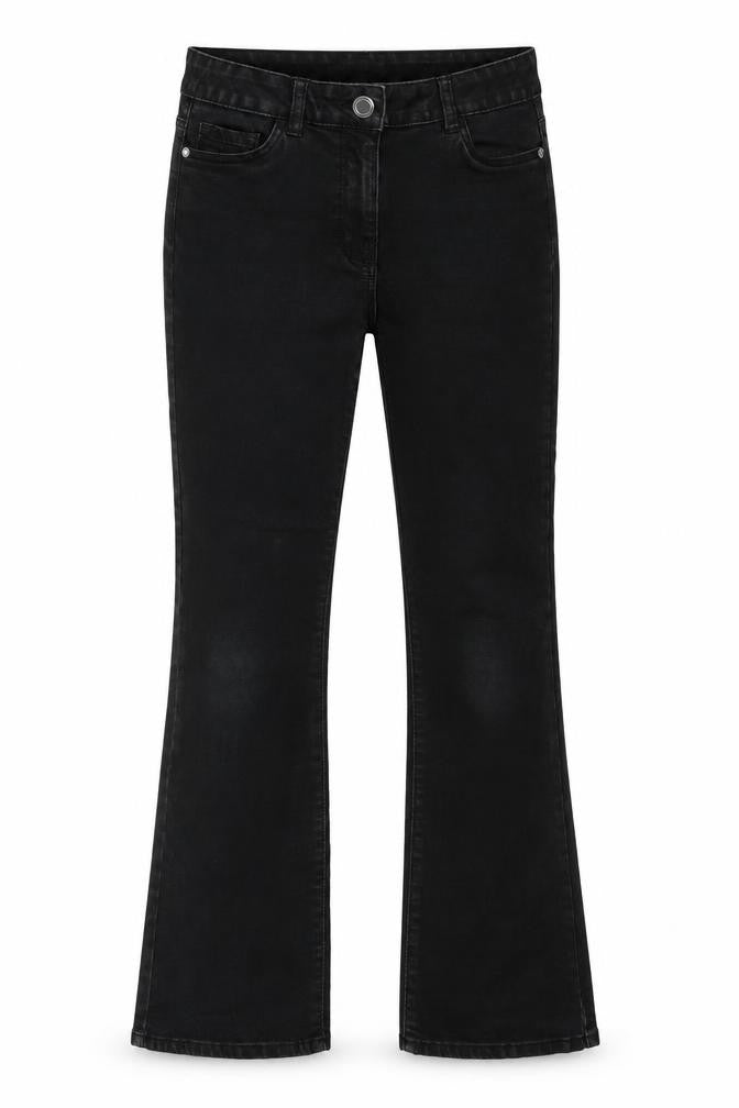 Preworn Womens Black  Denim Straight Jeans Size 10 L28 in