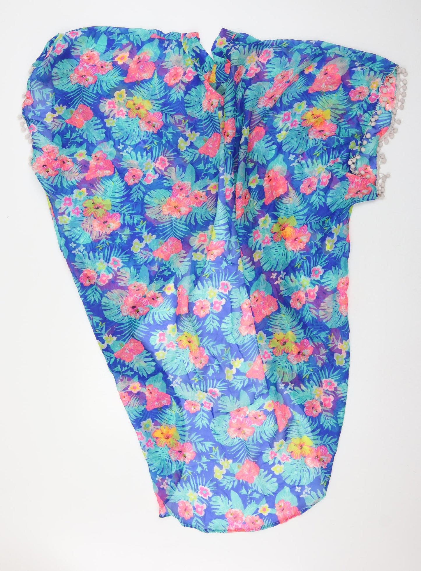 Atmosphere Womens Multicoloured Geometric Chiffon Jacket  Size L