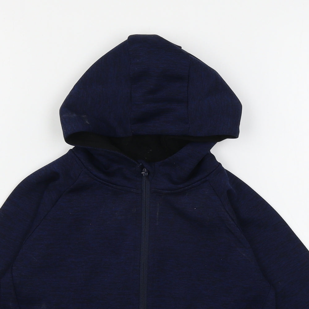Urban Rascals Boys Blue  Jersey Full Zip Hoodie Size 5-6 Years