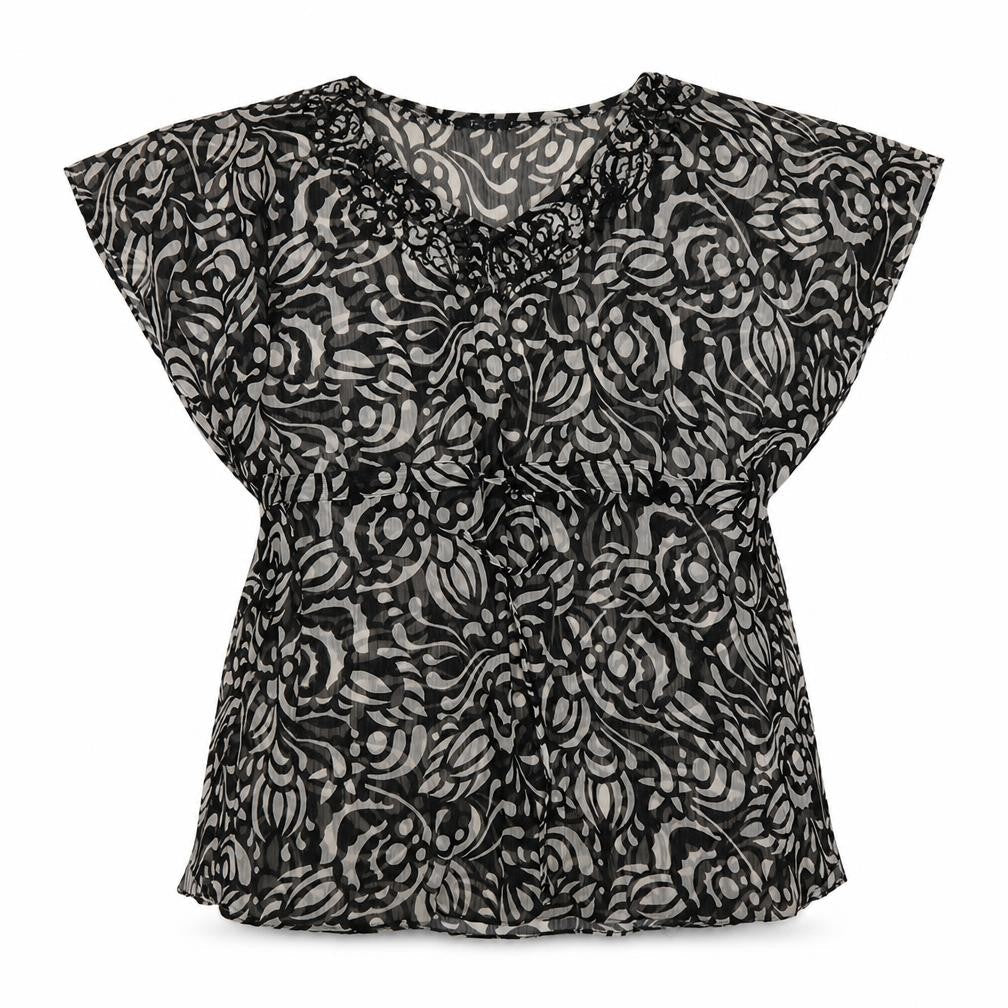F&F Womens Black Paisley  Kaftan  Size S