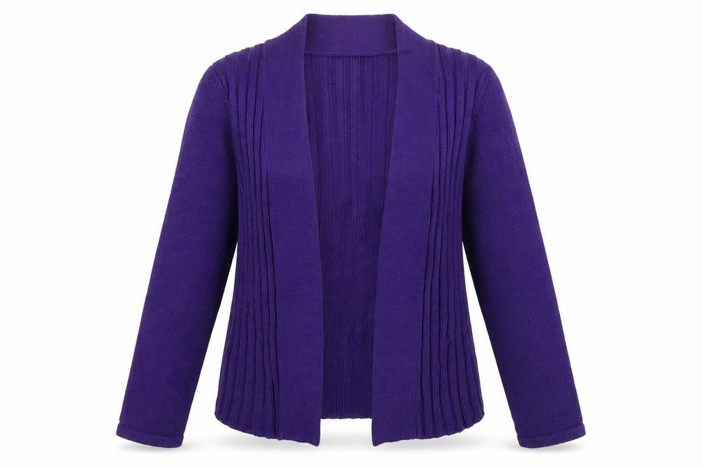 Precis Womens Purple  Knit Cardigan Jumper Size S