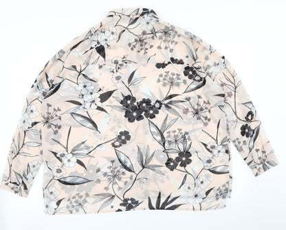 Atmosphere Womens Purple Floral  Basic Blouse Size 14