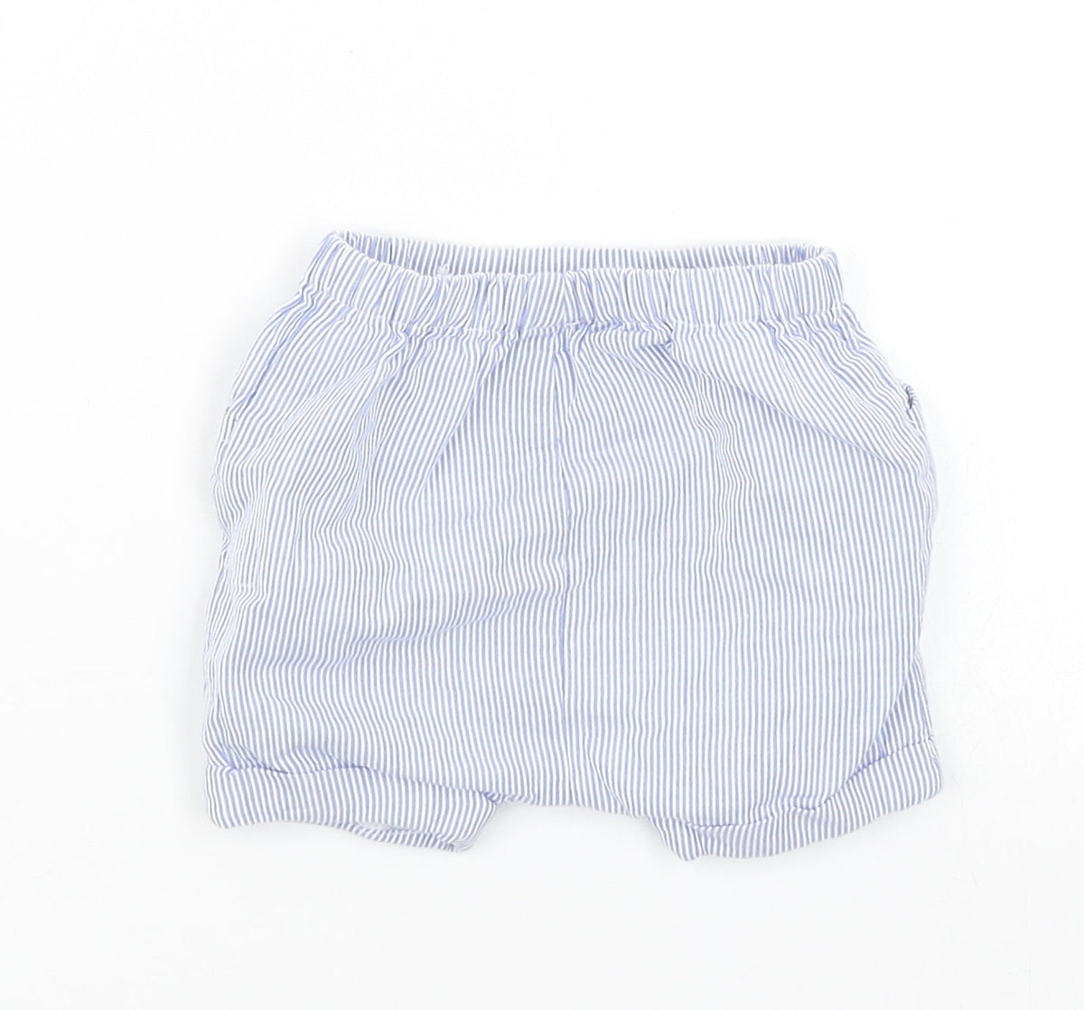 TU Boys Blue Striped  Cropped Trousers Size 0-3 Months