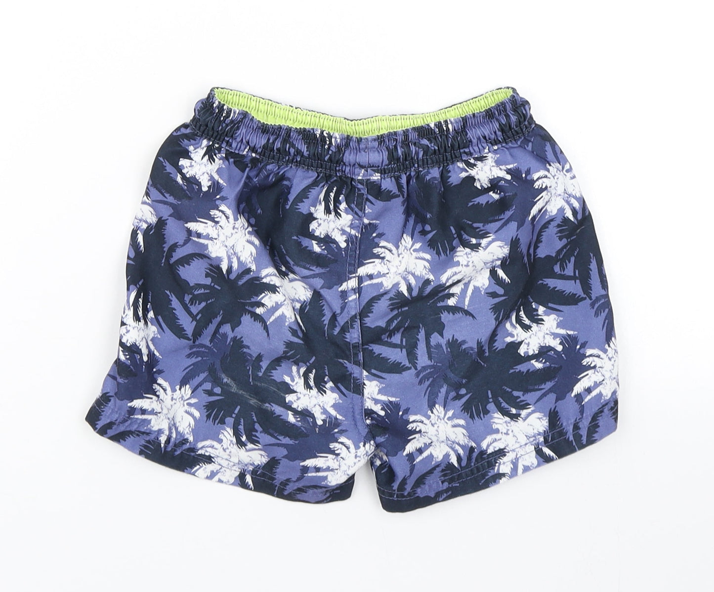 Matalan Boys Blue Floral  Sweat Shorts Size 5 Years
