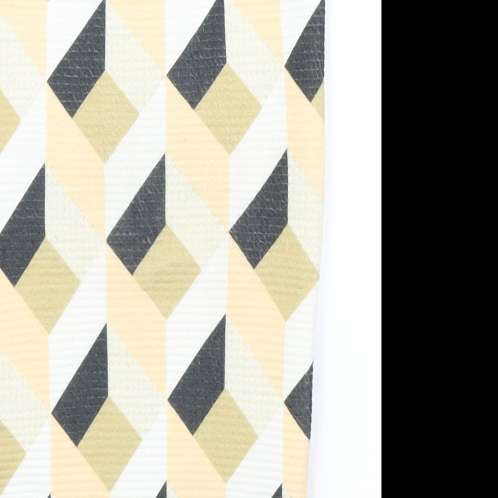 River Island Womens Yellow Geometric  Straight & Pencil Skirt Size 6