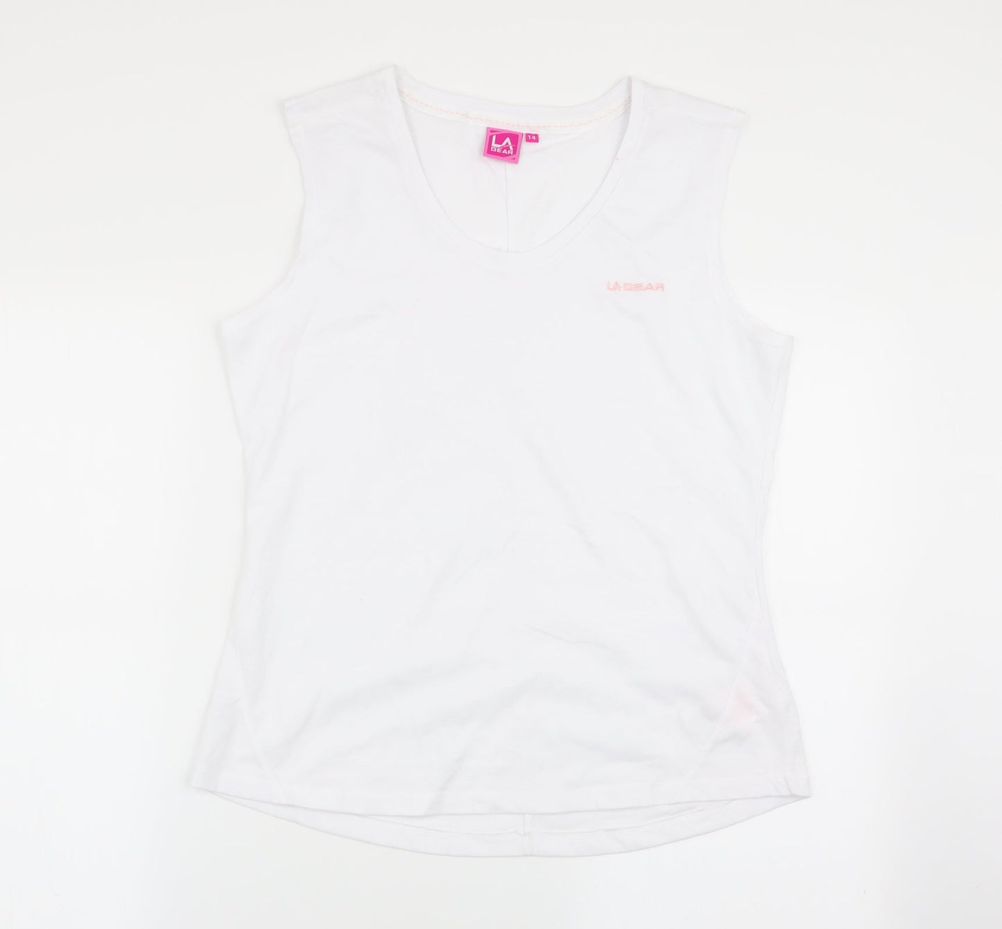 LA Gear Womens White   Basic Tank Size 14