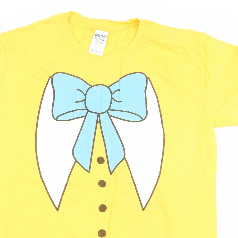 gidan Womens Yellow   Basic T-Shirt Size M