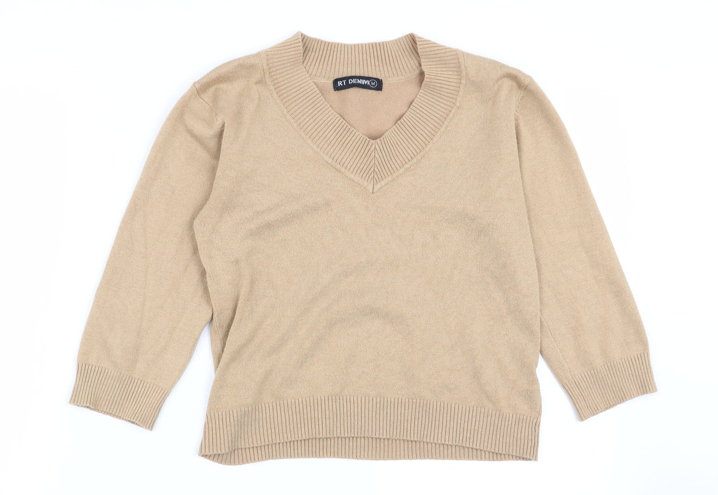 rt denim Womens Beige   Pullover Jumper Size M